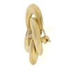 Image 5 : Antique Victorian 14k Yellow Gold Infinity Love Knot Brooch w/ Old Cut Diamond