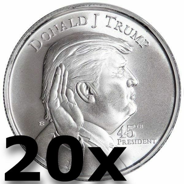 Donald Trump 45th President Fine Silver Coin BUNDLE (20 TOTAL)