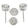 Image 2 : NEW Classic Platinum 1.86 ctw Round Brilliant Cut Diamond Prong Set Stud Earring