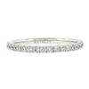 Image 4 : Solid 18k White Gold .59 ctw Round Brilliant Prong Set Diamond Eternity Band Rin