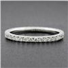 Image 6 : Solid 18k White Gold .59 ctw Round Brilliant Prong Set Diamond Eternity Band Rin
