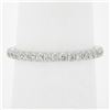 Image 8 : Solid 18k White Gold .59 ctw Round Brilliant Prong Set Diamond Eternity Band Rin