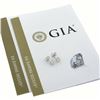 Image 1 : NEW Platinum 0.87 ctw GIA Certified Round Brilliant Diamond 4 Prong Stud Earring