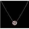 Image 1 : 0.77 ctw Diamond Necklace - 14KT Rose Gold
