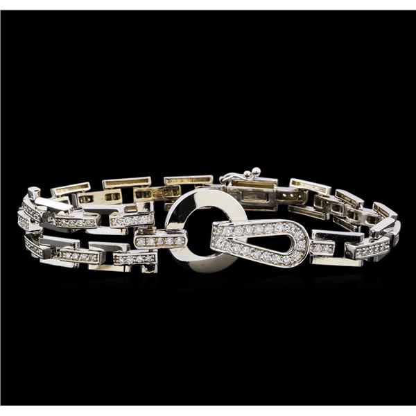 1.21 ctw Diamond Bracelet - 14KT White Gold