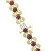 Image 7 : Vintage 14K Gold 21 ctw GIA Burma Ruby & Diamond Figure 8 Link Statement Necklac