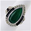 Image 2 : 5.00 ctw Emerald and 0.99 ctw Diamond 18K White Gold Ring (GIA CERTIFIED)