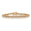 Image 1 : 9.18 ctw Diamond 14K Yellow Gold Tennis Bracelet