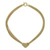 Image 2 : Italian 14k Gold 17" Multi Strand Wheat Mesh Link Chain Necklace Knot Center