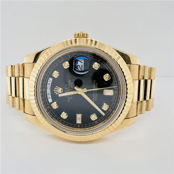 Rolex Day-Date President 41mm Gold w/ Diamond Dial