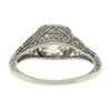 Image 8 : Antique Art Deco 18k Gold GIA 1.84 ctw European Diamond Filigree Engagement Ring