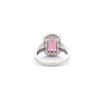Image 4 : Fashion Pink Tourmaline & Diamond Halo Ring