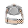 Image 9 : Mens 18K Two Tone Rose Gold And Stainless Steel Wimbledon Roman Dial Datejust 41