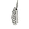 Image 5 : Hearts On Fire 18K Gold 1.05 ctw Pave Diamond Cluster Open Circle Pendant Neckla