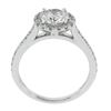 Image 2 : New 14k White Gold 1.59 ctw GIA Round Diamond w/ Halo Classic Engagement Ring