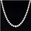 Image 4 : Vintage 18" 9.5mm Graduated Pearl Strand Necklace with 14k Gold Filigree Clasp