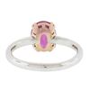 Image 2 : Platinum 14k Rose Gold 2.13 ctw GIA Madagascar Oval Pink Sapphire Solitaire Ring