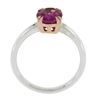 Image 3 : Platinum 14k Rose Gold 2.13 ctw GIA Madagascar Oval Pink Sapphire Solitaire Ring
