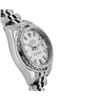 Image 3 : Rolex Ladies Quickset Silver Dial 18K White Gold Diamond And Emerald Datejust