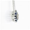 Image 6 : NEW 18K Gold 1.56 ctw GIA Marquise Diamond Sapphire Halo Evil Eye Pendant Neckla