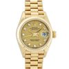 Image 2 : Rolex Ladies 18K Yellow Gold Champagne Diamond Dial President Wristwatch