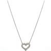 Image 4 : 14kt WG Diamond Heart Motif Necklace