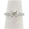Image 3 : 1.08 ctw G COLOR I1 CLARITY CENTER Diamond 18K White Gold Ring