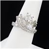 Image 1 : 1.23 ctw H COLOR SI3 CLARITY CENTER Diamond Platinum Ring (2.22 ctw Diamonds)