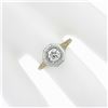Image 3 : Antique 14k TT Gold .40 ctw Old European Cut Diamond Solitaire Engagement Ring