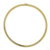 Image 4 : Aurafin 14K Yellow Gold 15.5" 6mm Polished Flat Omega Link Collar Chain Necklace