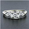 Image 2 : Vintage 14k White Gold 0.35 ctw Round Brilliant Diamond Solitaire Engagement Rin