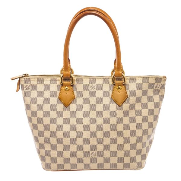 Louis Vuitton White Damier Azur Saleya PM Shoulder Bag