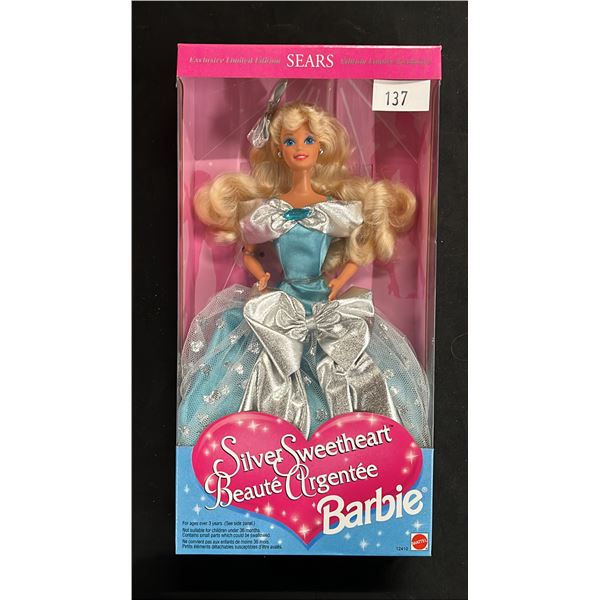 MATTEL SEARS EXCLUSIVE LIMITED EDITION 'SILVER SWEETHEART' BARBIE