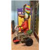 Image 1 : VINTAGE TIN DUCK ON A BIKE TOY