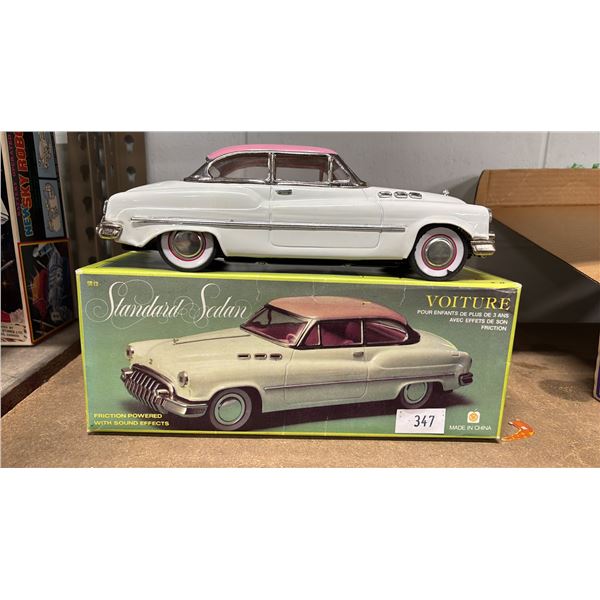 VINTAGE FRICTION POWERED WITH SOUND EFFECTS STANDARD SEDAN TOY