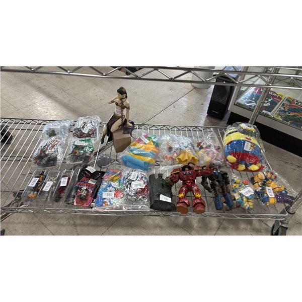 ASSORTED COLLECTIBLES INCLUDING; MINIONS FIGURES, STARCRAFT FIGURES, STAR WARS FIGURES & MORE