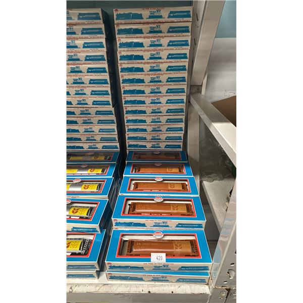 (30) MODEL POWER 51' CYLINDRICAL HOPPER CAR CAN BROWN MODEL TRAINS