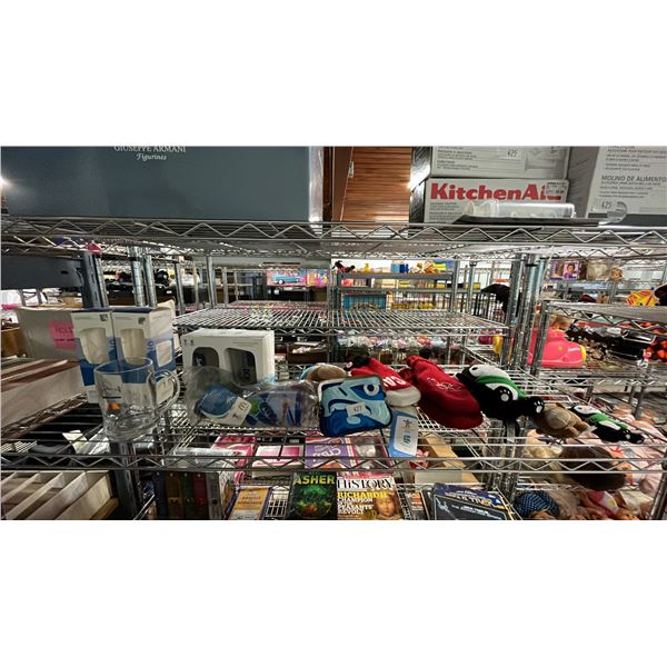 SHELF OF ASSORTED VANCOUVER 2010 OLYMPICS COLLECTIBLES