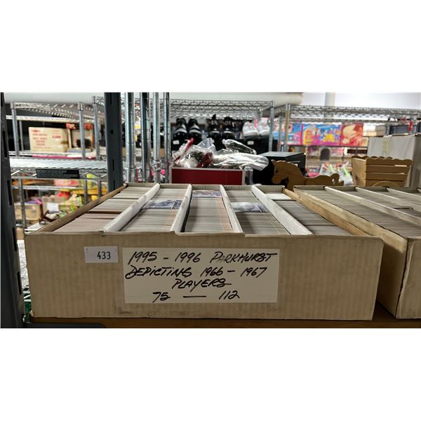 BOX OF ASSORTED 1995-96 PARKHURST HOCKEY CARDS