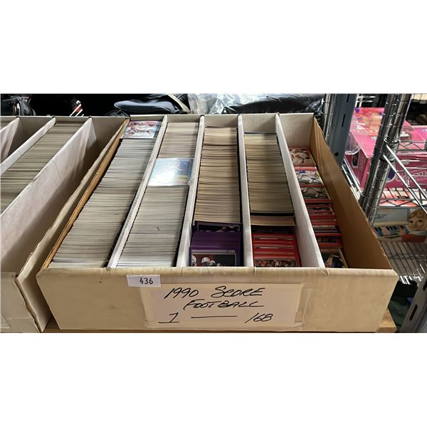 BOX OF ASSORTED 1990 SCORE FOOTBALL CARDS