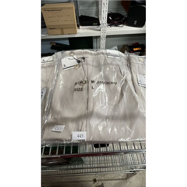 (4) *NEW* JULES & LEOPOLD PULL ON SLIM LEG CROP PANTS SIZE L