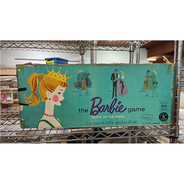 VINTAGE MATTEL THE BARBIE GAME QUEEN OF THE PROM