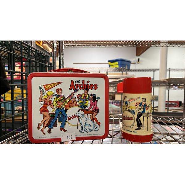 VINTAGE THE ARCHIES TIN LUNCHBOX WITH THERMOS