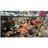 Image 1 : SHELF OF ASSORTED DOLLS, STUFFED ANIMALS & BOOKS