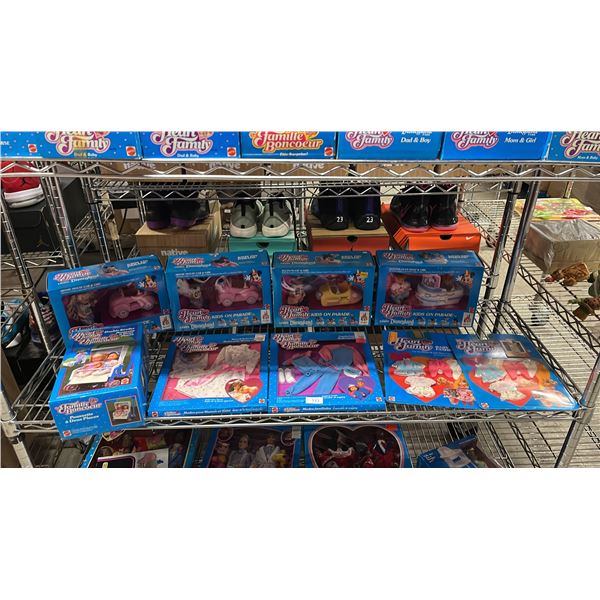 SHELF OF ASSORTED MATTEL THE HEART FAMILY DOLLS