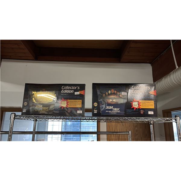 (2) STAR TRECK THE NEXT GENERATION SERIES 1 "A FINAL UNITY" COLLECTOR'S EDITION SETS