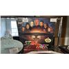Image 6 : SHELF OF ASSORTED STAR TREK COLLECTIBLES: SHOT GLASSES, COLLECTOR PLATE, SHIP MODEL POSTER & MORE