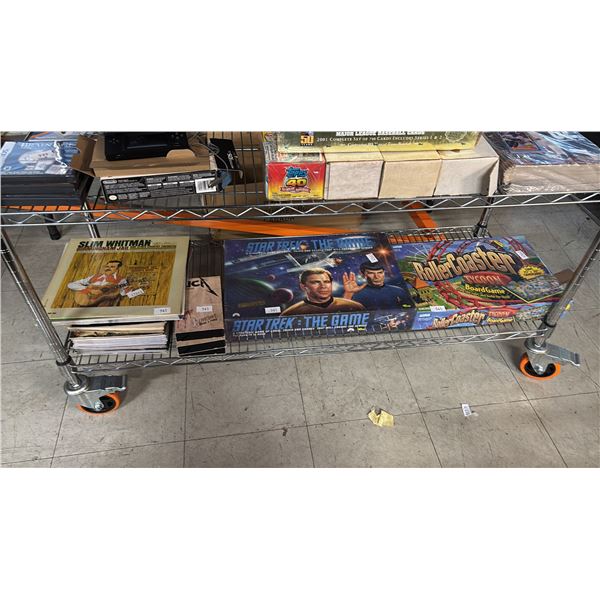 STAR TREK THE GAME, ROLLER COASTER TYCOON BOARD GAME, METALLICA "LIVE SHIT" VHS SET & MORE