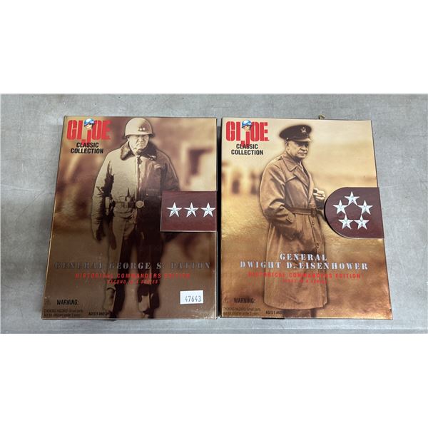 (2) GI JOE HISTORICAL COMMANDERS EDITIONS: GEORGE S. PATTON & DWIGHT D. EISENHOWER