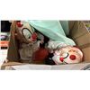 Image 5 : BOX OF CLOWN DOLLS, BOX OF HO VEHICLE KITS & 5 DIE CAST SCALE MODEL TRUCKS